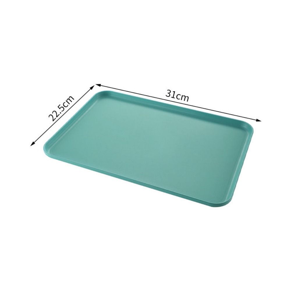 Plastic Wheat Straw Storage Tray Eco-friendly Large Capacity Service Dessert Pallet Exquisite Rectangular Serving Tray Desktop