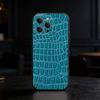 Crocodile Skin Phone Case For iPhone 17,16,15,14,13,12,11 Plus,Pro,Max,Mini Silicone black Soft Cover
