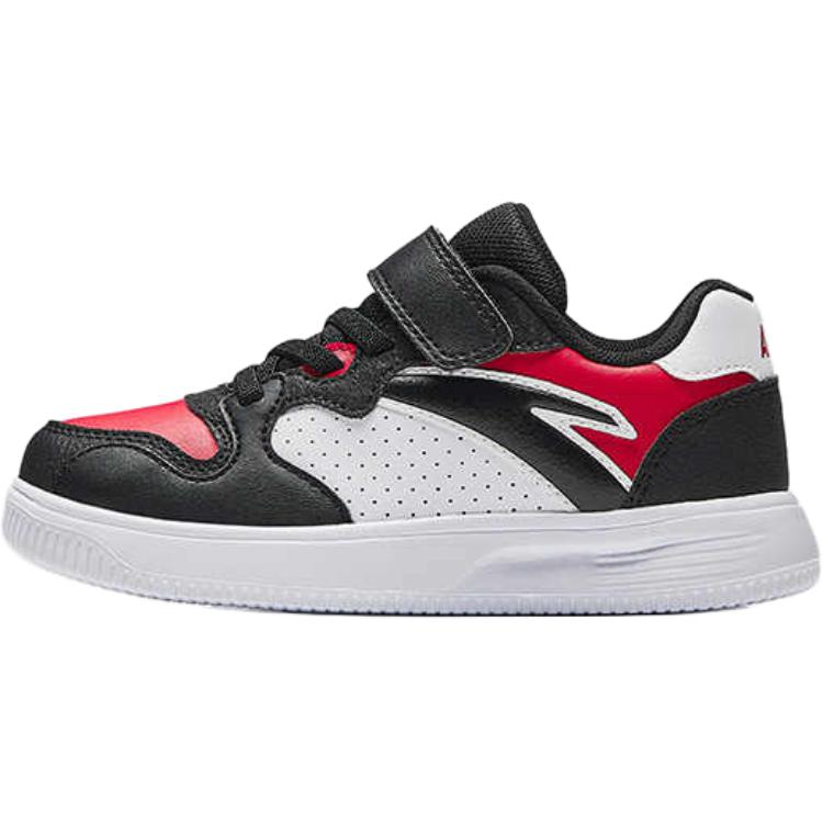 Anta Kids Synthetic Leather Comfortable Versatile Non-Slip Wear-Resistant Low-Top Kids Skate Shoes Kids Sneaker Black White 312519933
