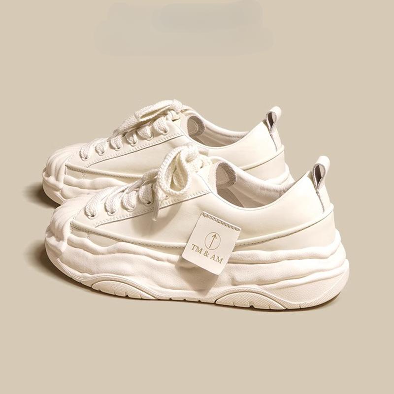 

Кроссовки Shell Toe Platform Sneakers Весна и лето Женские новые кожаные белые туфли Женские туфли Повседневные кроссовки Распущенные туфли 35