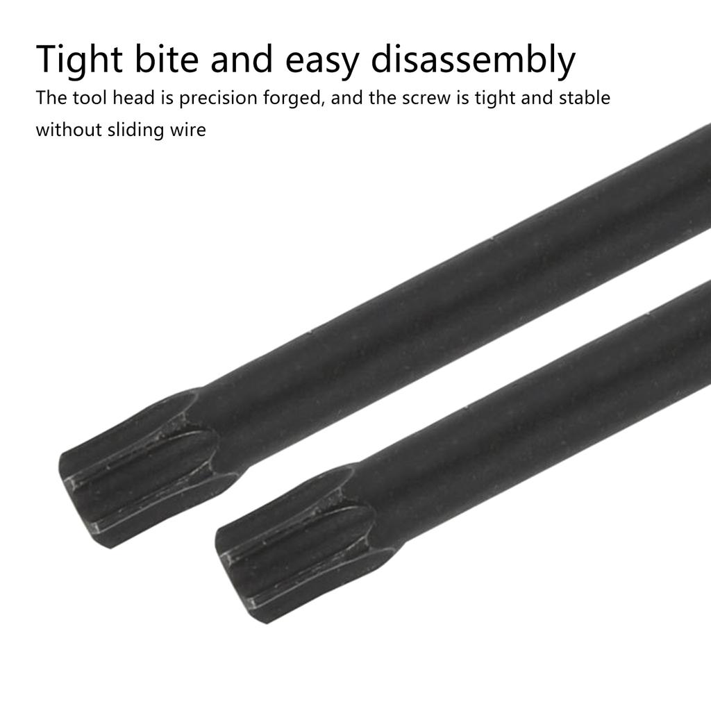 11PCS 100mm Torx Screwdriver Bits T10-T40 S2 Steel Magnetic Torx Security Star Hex Screwdriver Bits Set for Screwdrivers