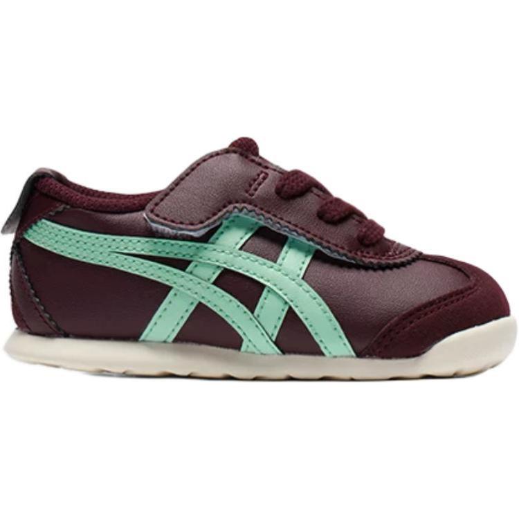ONITSUKA TIGER Mexico 66 Trendy Sports Non-Slip Wear-Resistant Low-Top Casual Shoes Baby Sneaker Deep-Red Blue 1184A074-500