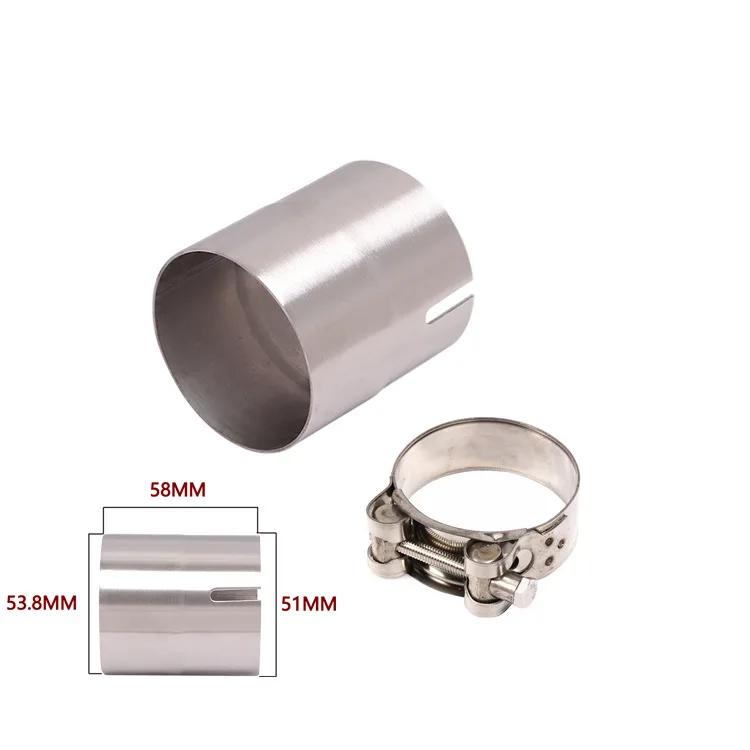 Suitable for motorcycle exhaust pipe 51 to 52, 54, 56, 58, 62, 64MM adapter with variable diameter interface