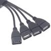 1Pcs Usb 2.0 Extension Data Cable 1 Male To 4 Female Usb Hub Splitter Extend Cable Power Adapter Socket