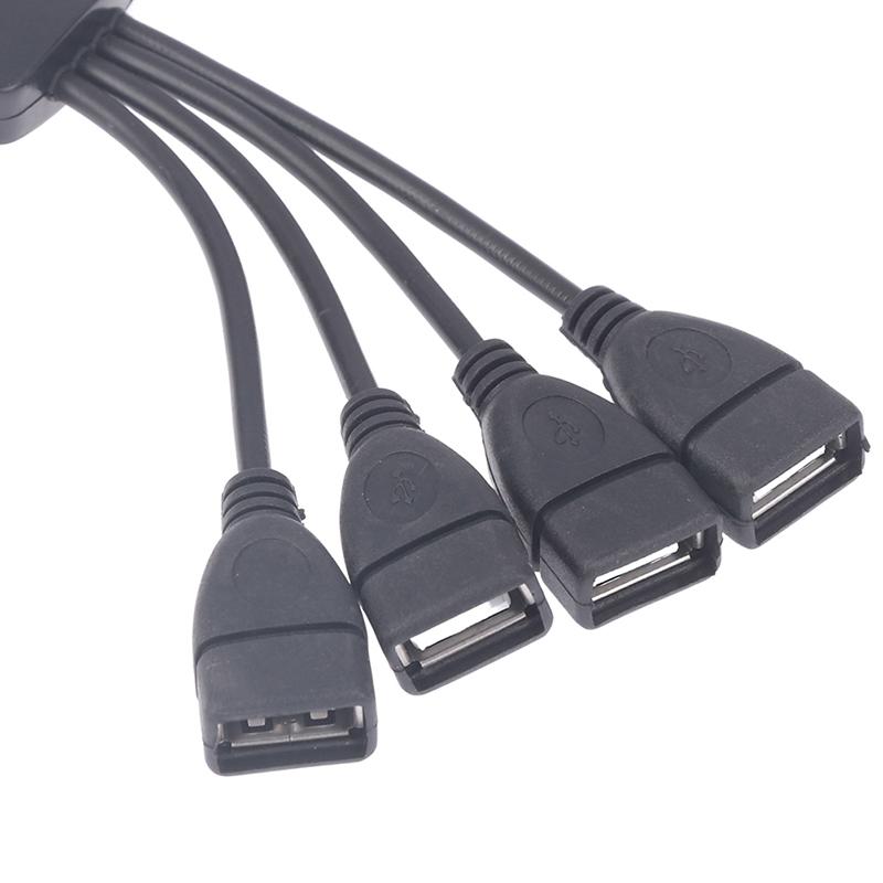 1Pcs Usb 2.0 Extension Data Cable 1 Male To 4 Female Usb Hub Splitter Extend Cable Power Adapter Socket