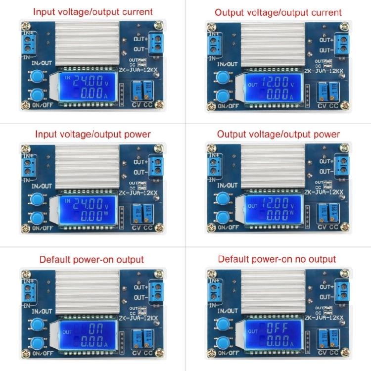 DC5.3V To 32V 12A Step Down Voltage Regulator with PreciseLCD Display for Lab Experiments and ATVs