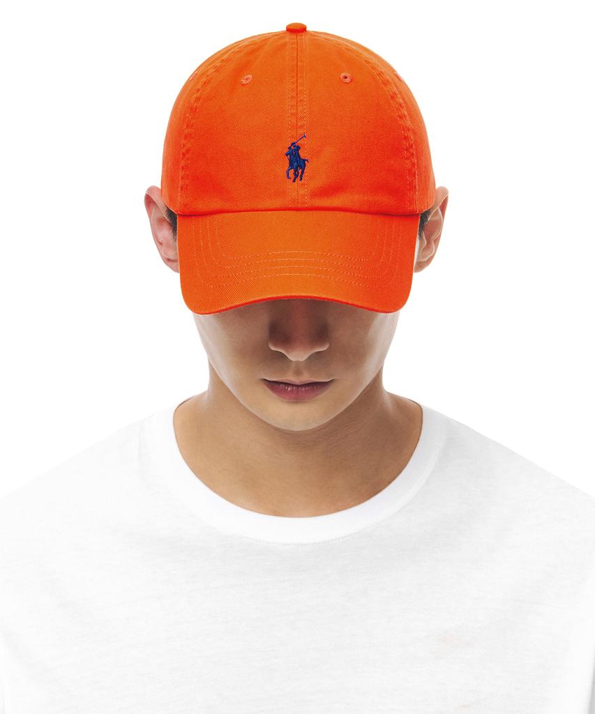 POLO RALPH LAUREN Cotton Chino Baseball Cap - Orange