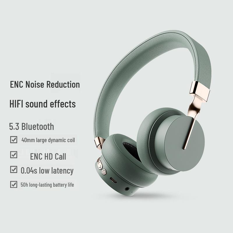 Over-Ear Bluetooth Headphones: Ultra-Long Battery, No Latency, Perfect for Sports & Gaming