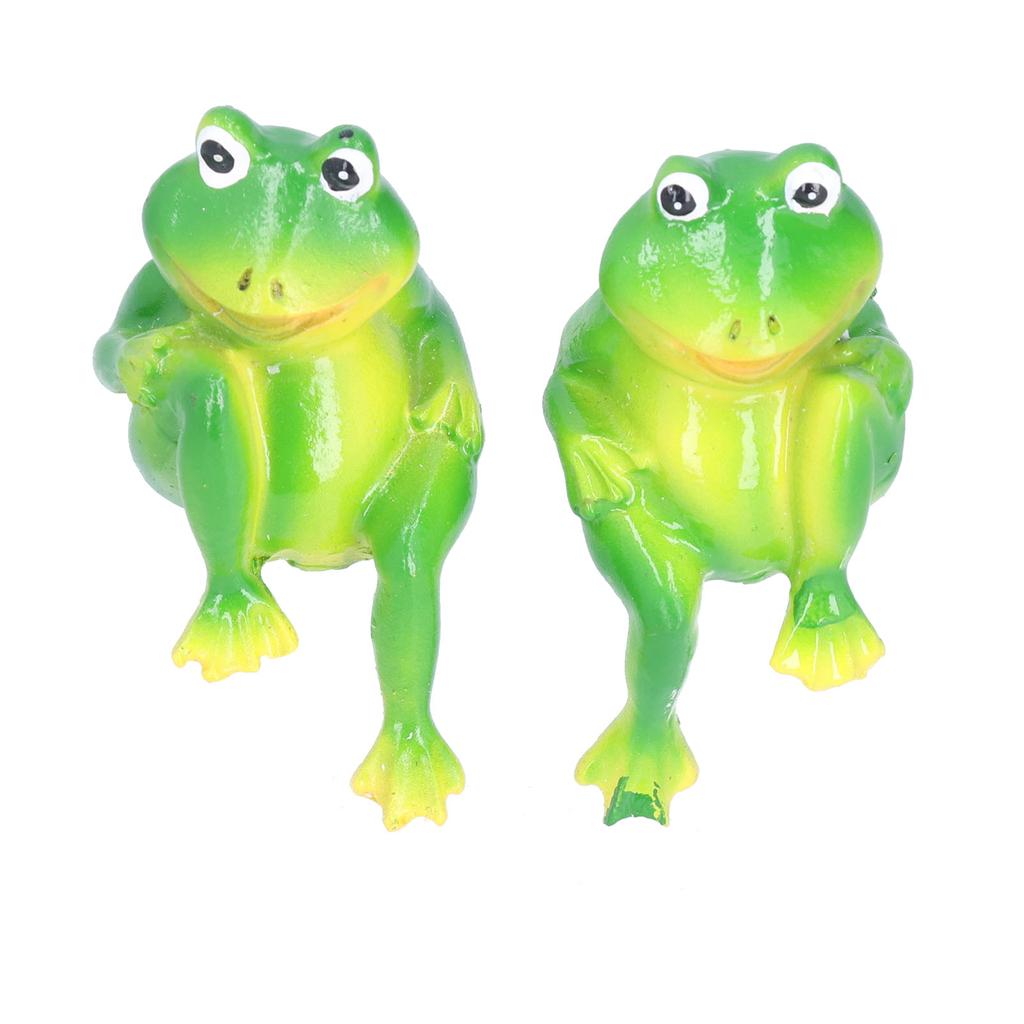 Froschdeko Handgefertigt Harz Mikro-Landschaft Langlebig Farbecht Geschenk Frosch Gartendeko für Zuhause