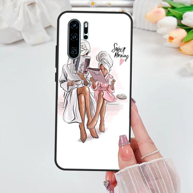 SUPER MOM MUM MOTHER MAMA CUTE BABY For Huawei Nova 12i 11i 8i 12s Y73 Y72 Y61 Y91 Y90 Y70 Y60 9 10 SE P30 P40 Lite P60 Pro Case