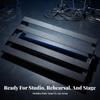 Guitar Pedalboard with Hook-and-Loop Portable Aluminum Pedal Board
