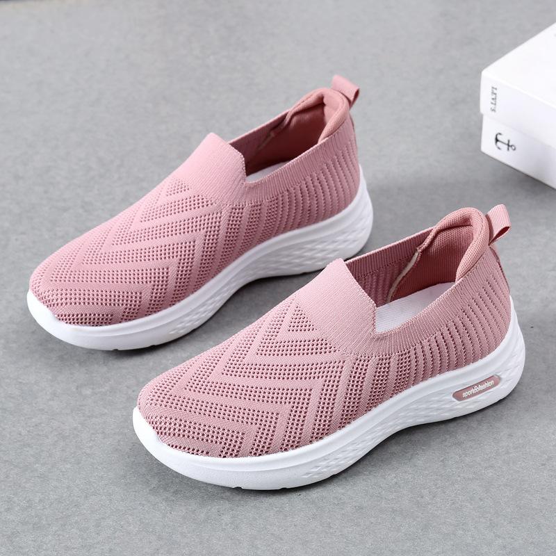 Sneakers women's new shoes casual soft sole mother shoes fashion socks shoes casual shoes straight hair