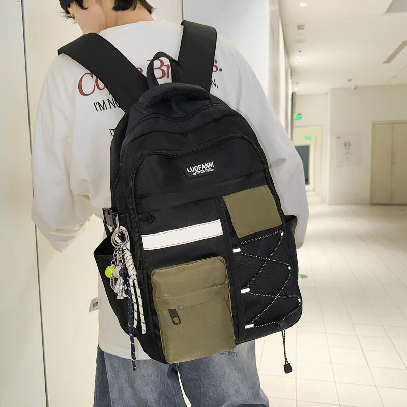 Senior High School Student Schoolbag Women's Large Capacity Travel Backpack Men's Campus Sports Backpack