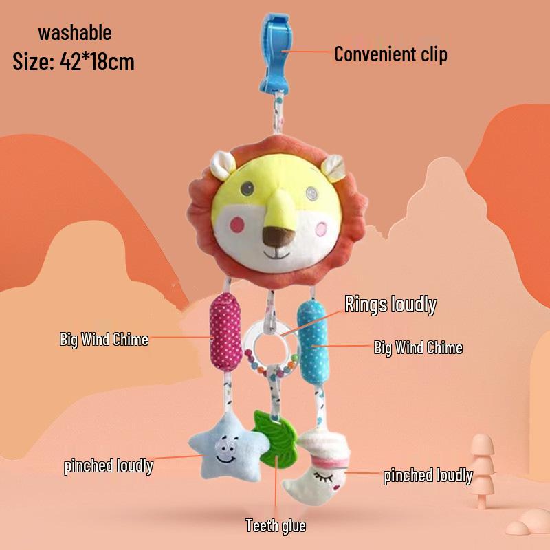 Beijiali Rainbow Stroller Pendant Wind Chime - Educational Newborn Baby Toy (0-1 Year)