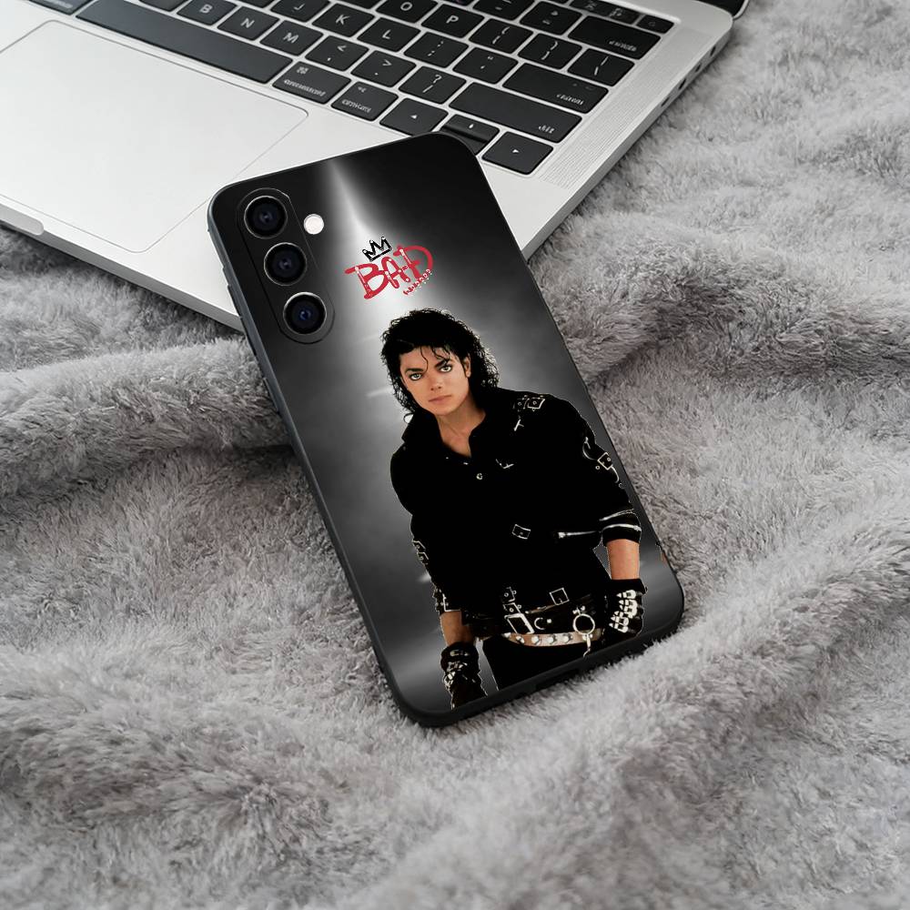 Superstar-M- Michael -Jackson Phone Case For Samsung Galaxy A73,A71 A72,A70,A53,A52,A51,Soft Silicone Black Cover