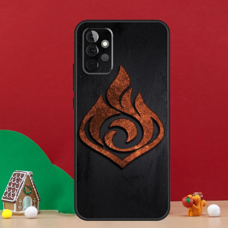 Genshin Impact Elements Case For Samsung Galaxy A56 A33 A13 A36 A23 A52 A32 A12 A54 A34 A14 A16 A53 A15 A35 A55 A17