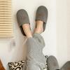 RUGUM cotton waffle embroidered logo living room slippers