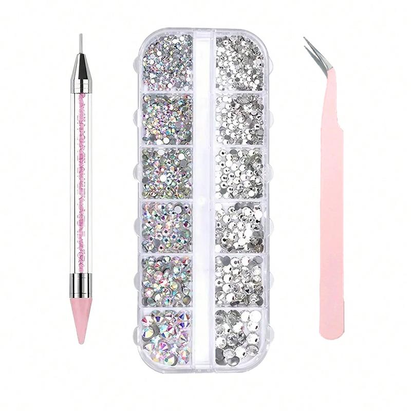 

3 предмета/набор сверкающих инструментов для рисования стразами со стразами, включая пинцет премиум-класса и карандаши для захвата, полный набор для хранения страз для ногтей