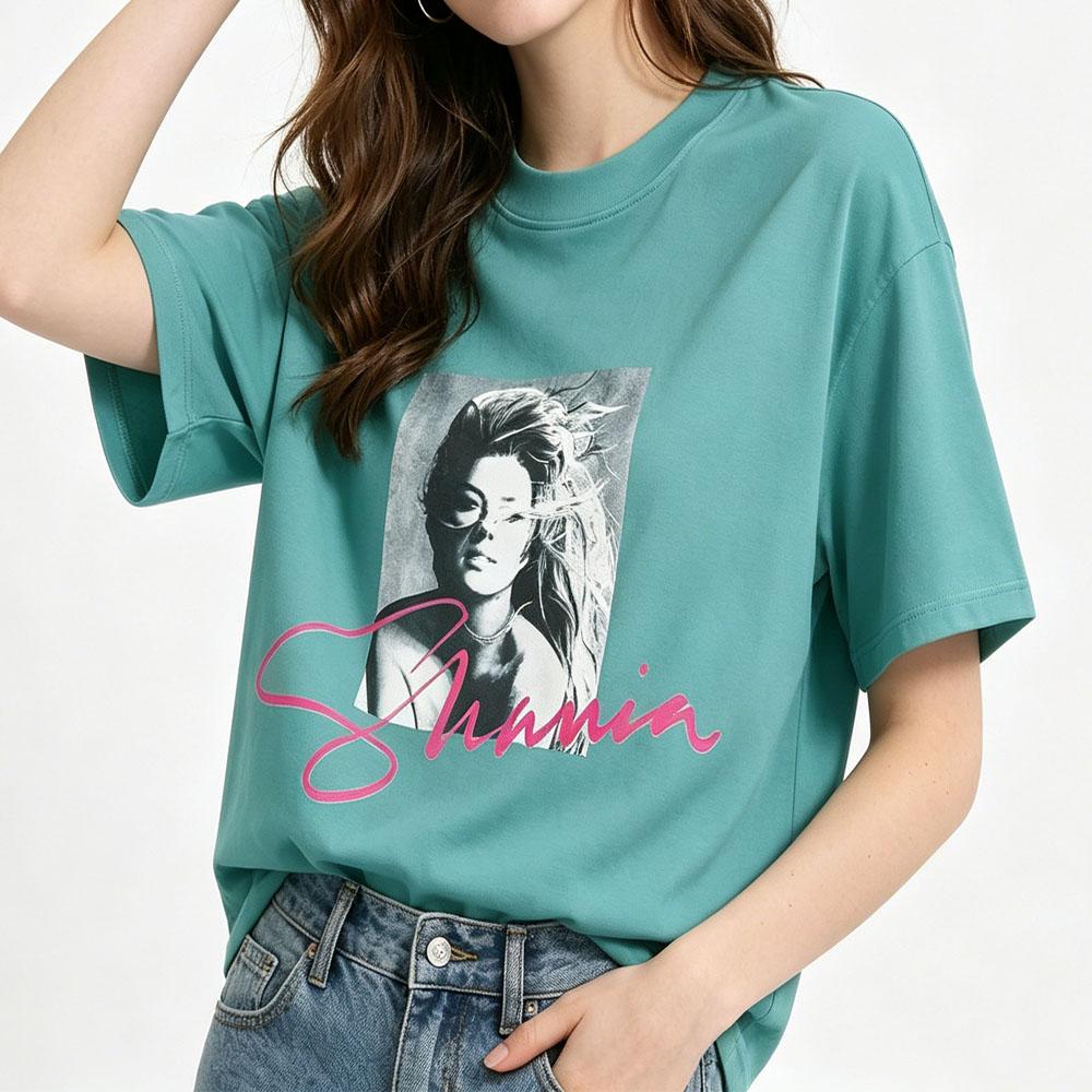 Shania Twain T-Shirt 3D Graphic Print Little Miss TwainShort Sleeve Casual Top Unisex Tees Streetwear Y2K Adult Summer 2026 New