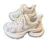 White little man fried street heightening platform dad shoes women's summer new thin mesh breathable sneakers