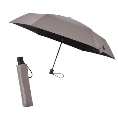 HEATBLOCK VERYKAL Folding Suitable for Both Sunny and Rainy UV Protection Rate and [aso] Umbrella, Days, 99.99%, Men's Women's AM-HV265 (Taupe)