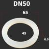 DN15/20/25/32/40-100 Food Grade Sanitary VMQ Slicone Rubber Flat Washer Seal Gasket For Cam Lock  Groove Fitting