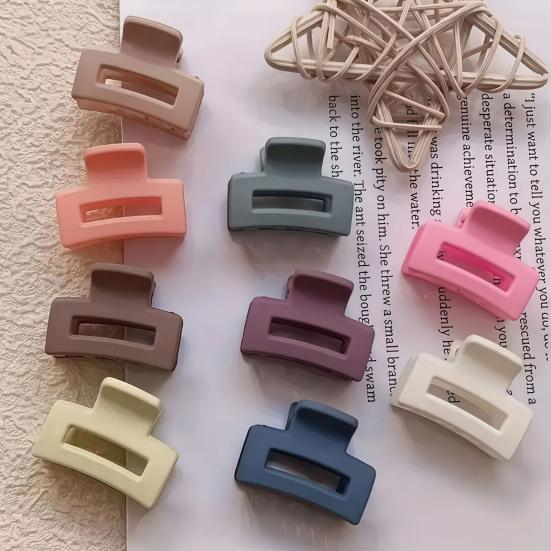 30/50Pcs Girl Hair Claw Pure Color Anti-slip Teeth Small Gripper Portable Lightweight Back Head Hair Clip Hair Accessories