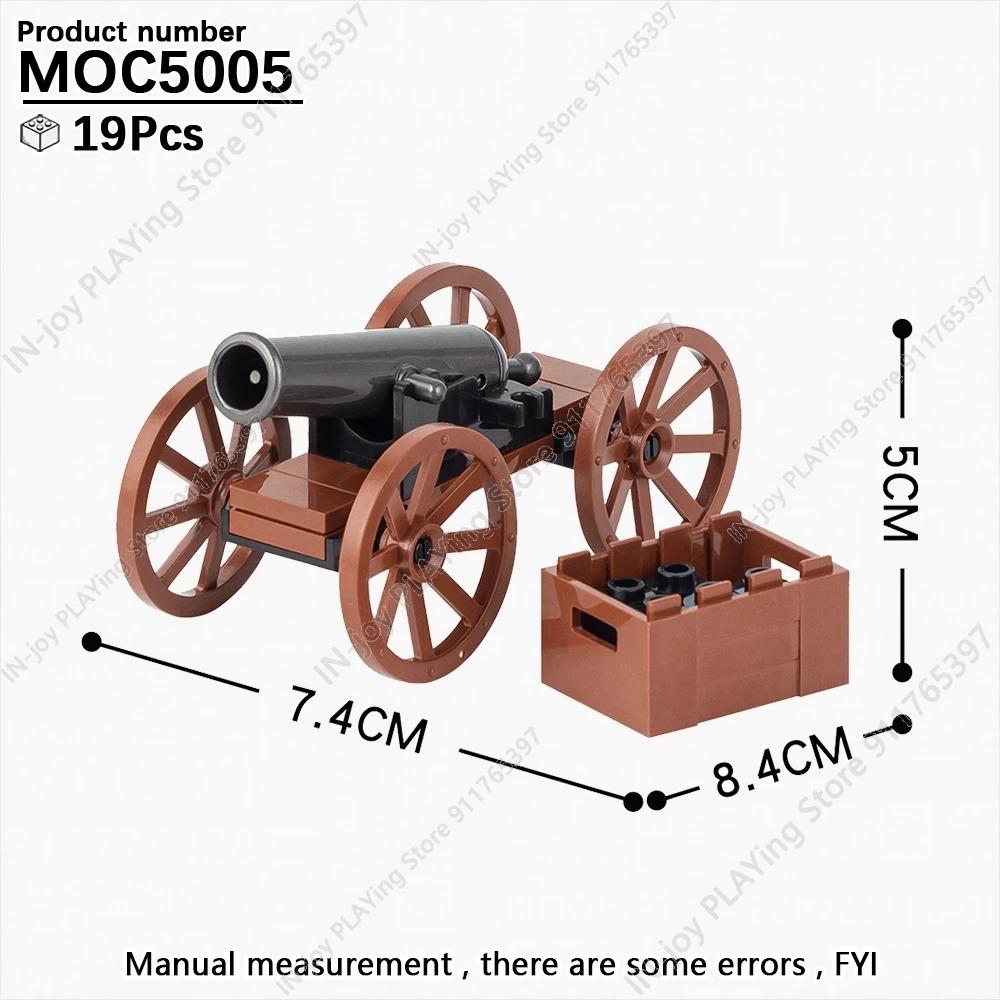 MOOXI Simulierte Militärkriegs-Bausteine WW2 Schlachtfeldruinen Artilleriekanonen Modell MOC Steine Erwachsenen-Set Spielzeug für Jungen