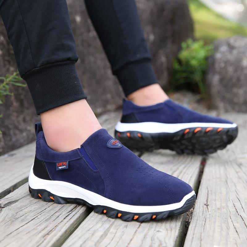 Lekkie wsuwane oddychające buty trekkingowe męskie buty outdoorowe amortyzujące casualowe sneakersy męskie antypoślizgowe buty do chodzenia i trekkingu