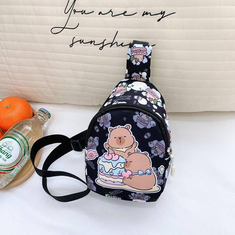 

Мультяшна Капібара Сумка Кросбоді Мила Портативна Лялька Нагрудна Сумка Багатофункціональна Сумка для Зберігання Каваї Дитяча Сумка Кросбоді