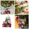 Color Painting Family Xmas Pendants Resin Christmas Tree Ornaments  Christmas