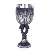High-footed Cup Gift Resin Skull Cup, Creative 3D Stereoscopic Wolf Head Stainless Steel Decorative Cup
