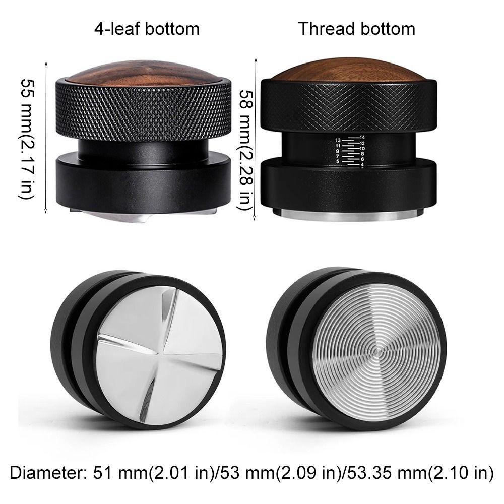 51/53/58.35 MM Self-leveling Coffee Tamper Adjustable Depth Espresso Machine Accessories  Gift