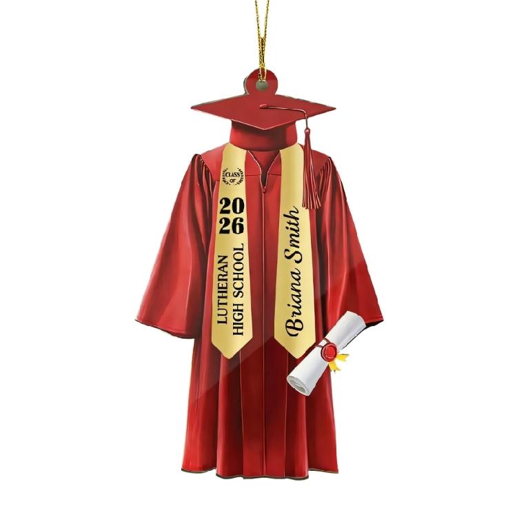 

2D Acrylic Hanging Pendant Decors Graduation Ornament For Keychains Use As Backpacks Adornment Perfect Graduate Souvenir красный