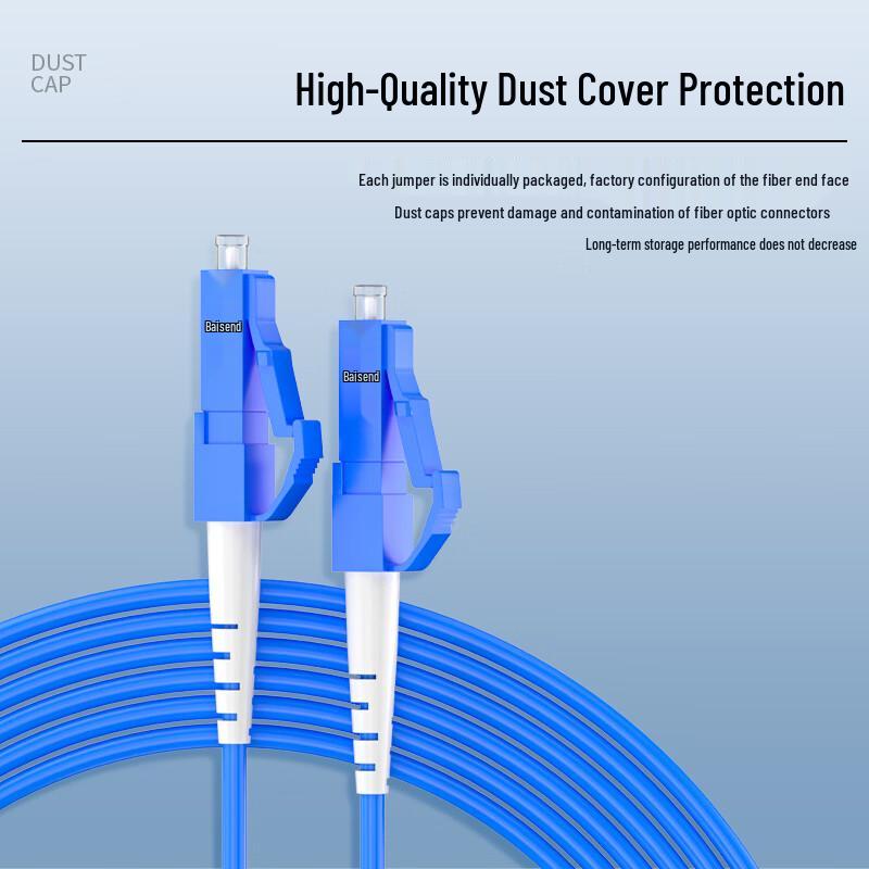BOSENDE Telecommunication Grade Indoor Armored Single Mode Fiber Optic Patch Cable