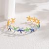 Atoztide Multiple Styles Starfish Bracelet for Women Stainless Steel Statement Crab Flower Adjustable Cuff Bangle Jewelry Gift