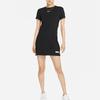 Nike Sportswear Icon Clash Embroidered Small Logo Solid Color Slim Fit Sports Casual Round Neck Knit A-Line Short Sleeve Dress DD5045-010