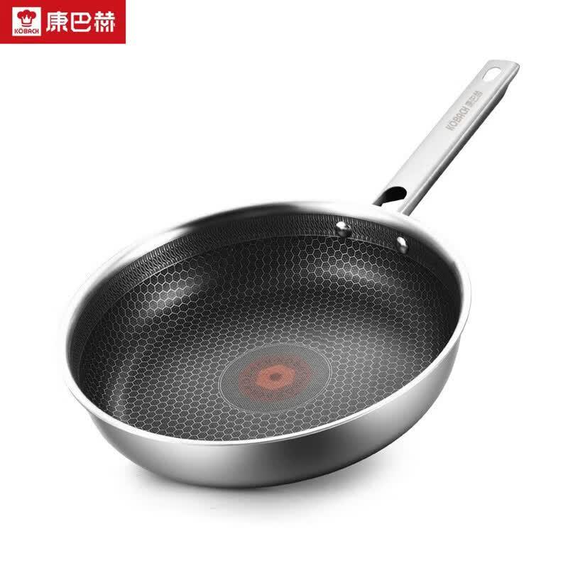 Kobach Red Dot 304 Stainless Steel Non-stick Honeycomb Frying Pan