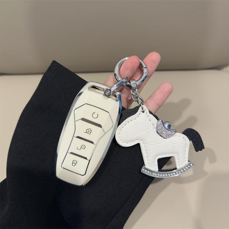 New Soft TPU Car Key Case For BYD Atto 3 Han Song Tang Qin Ev Pro PLUS MAX Dolphin 4 Buttons Remote Control Protect Cover Auto