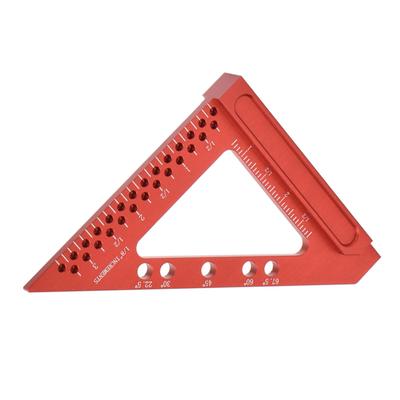 Layout Measuring Tool Multi Angle Measuring Ruler 22.5/30/45/67.5 Degree Triangle Ruler Woodworking Square Protractor