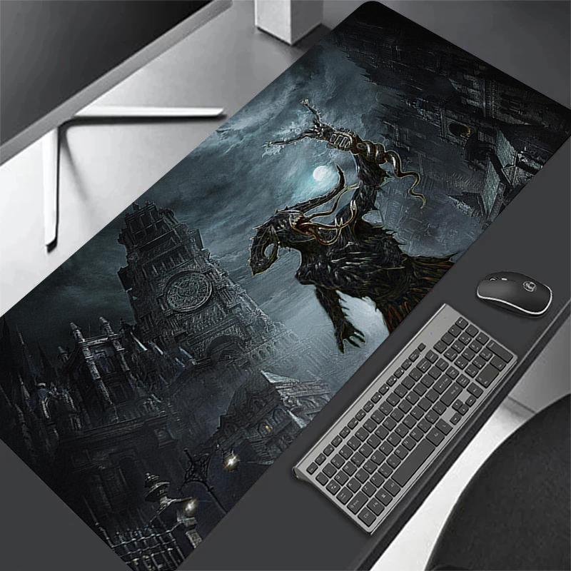 XXL Computer Anime Bloodborne Gamer XL Desk Mat Large Size Gaming Mousepad PC Keyboard Carpet Overlock Table Mouse Pad x