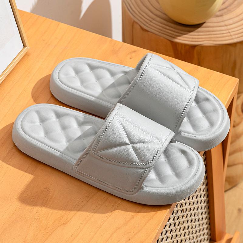 Fashion Shoes for Men Unisex Slippers Home Women Couple Flat Shoes Simple Soft Comfort Non-slip Flip Flops Beach Bathroom Leisure Shoes