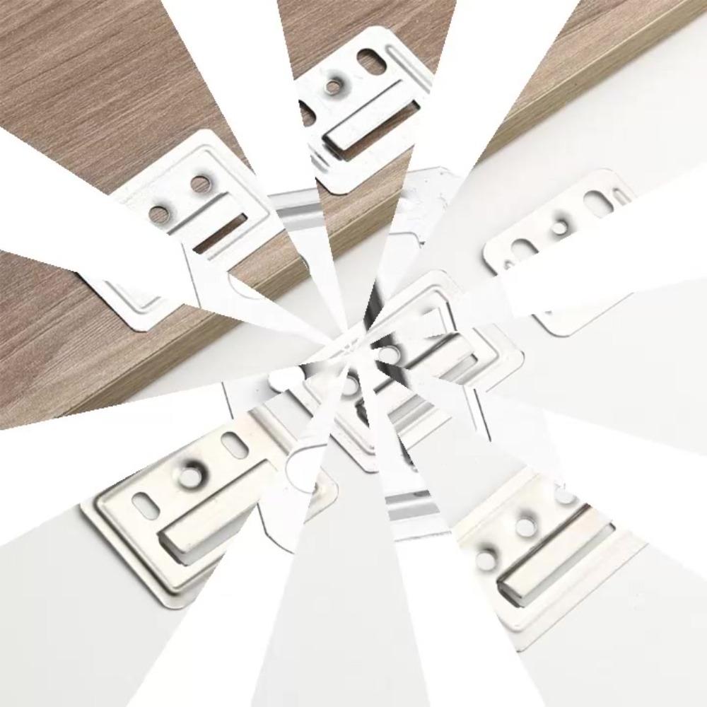 100PCS Buckle Hasp Plate Wall Panel Buckle Clamp Fastener Hardware Furniture Wainscot Board Clip
