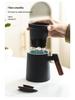 Large-Capacity Ceramic Tea Cup with Lid: Perfect Teacher Gift or Office Mug for Tea and Water Separation