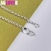 925 Sterling Silver Dubbel Runda Circle Armband Smycken