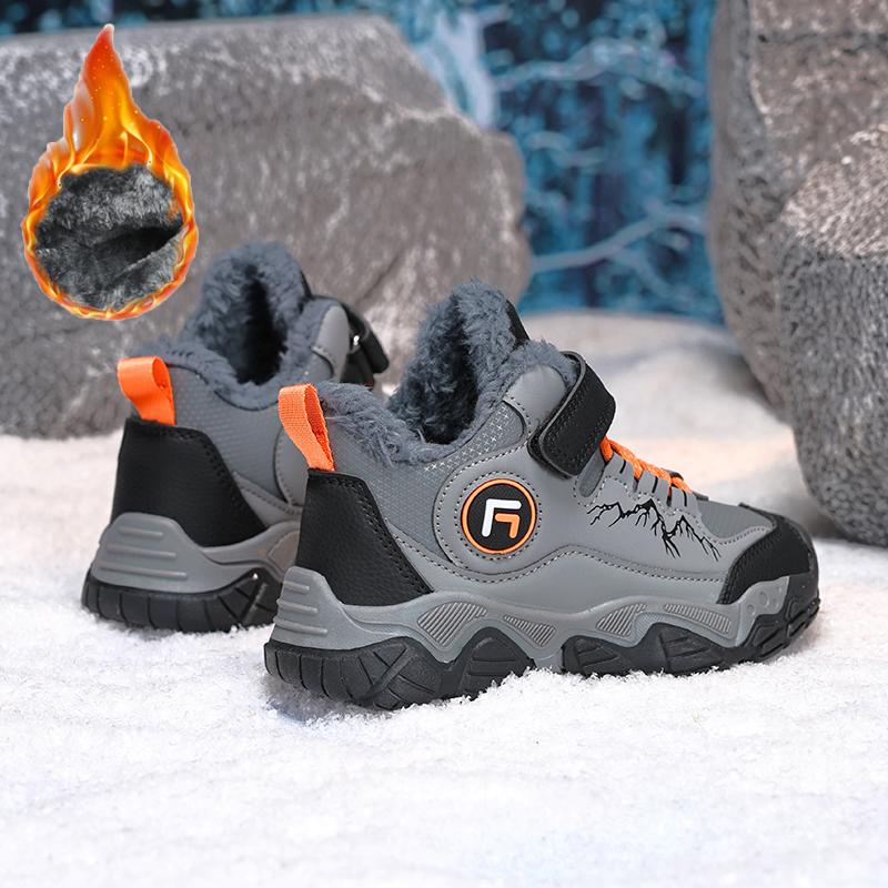 Dziecięce Plus Velvet Warm Outdoor Wysokie Buty Bawełniane Buty Śniegowce Buty Turystyczne Modne Sportowe Buty Bawełniane 30-40