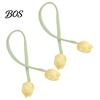Versatile Curtain Ties 2Pcs Tulip Bud Ties, Decorative Tiebacks, Flower Buds Soft Rope Tiebacks for Bedroom Curtains Patio Drapes Macaron Color