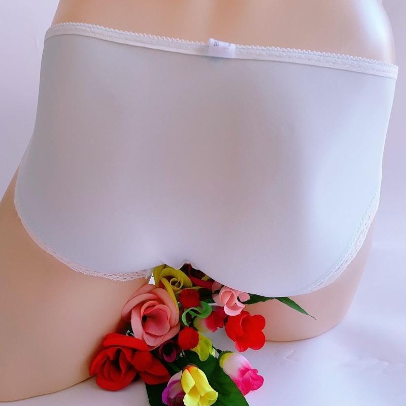 Lingerie Sissy Culottes Japonaises Pour Hommes Sous-vêtements Dentelle Rose 3D Culotte Crossdress Homme Gay Maille Transparente Culotte