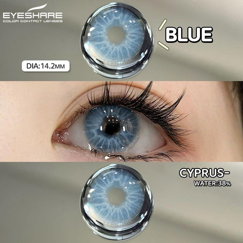 Natural Colored Contacts Lenses Brown 1 Pair Contacts Beauty Pupils Color Contacts Yearly Makeup Cosmetic Gray Contacts