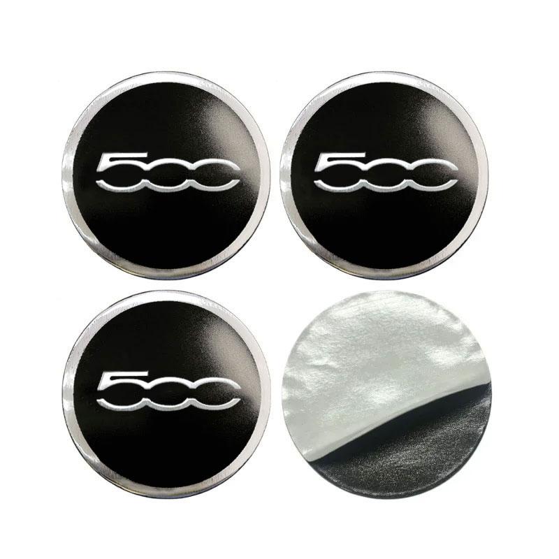 For 500 500E 500L 500C 500S 500X Car Accessories Automobile parts hub cover patch decoration car sticker wheel center cover